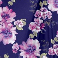 navy purple floral