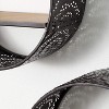 Sullivans Perforated Metal Round Shelf Set of 2, 15.75"H & 14"H Black - 2 of 3