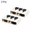 Unique Bargains Portable 3 in 1 Retractable Dust Groove Cleaning Tool Golf Club Brushes 2 Pcs - 3 of 4