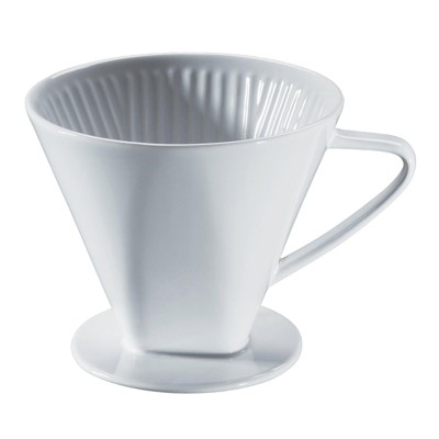 Cilio #6 Filter holder, Porcelain, White