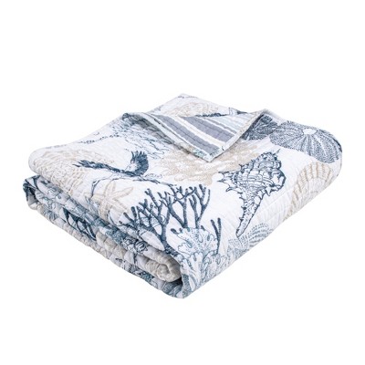 Serena Sea Quilted Throw - Levtex Home