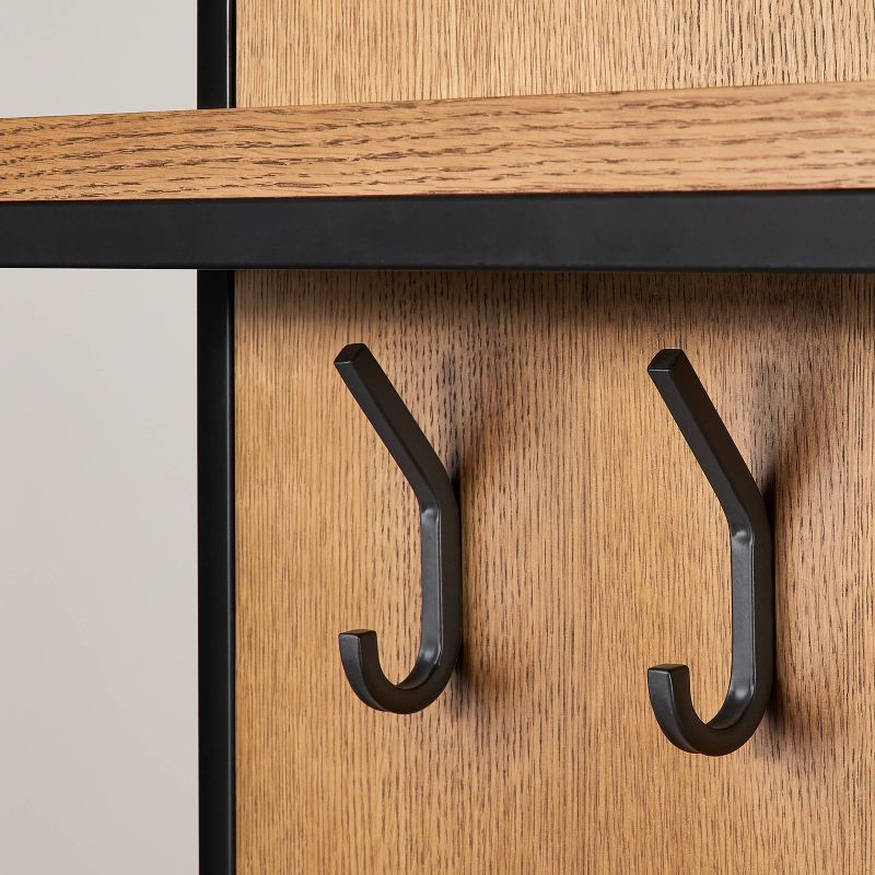 Modular Entryway Storage Cabinet with Hooks - Aged Oak - Hearth &#38; Hand&#8482; with Magnolia, 6 of 10