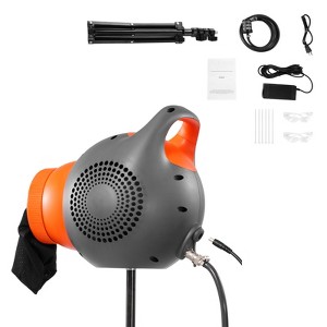 VEVOR Foam Machine, 115 W Party Foam Cannon, Portable Foam Maker with a Tripod Stand, Powerful Foam Party Machine, Grey & Orange - 1 of 4