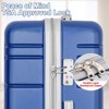 Romswi 3 Piece Luggage Set Carry-On 20 inch Suitcase Duffel Bag Toiletary Bag Travel Lightweight Hardside Luggage TSA Lock Cup Holder 360 Wheels Navy - 3 of 4