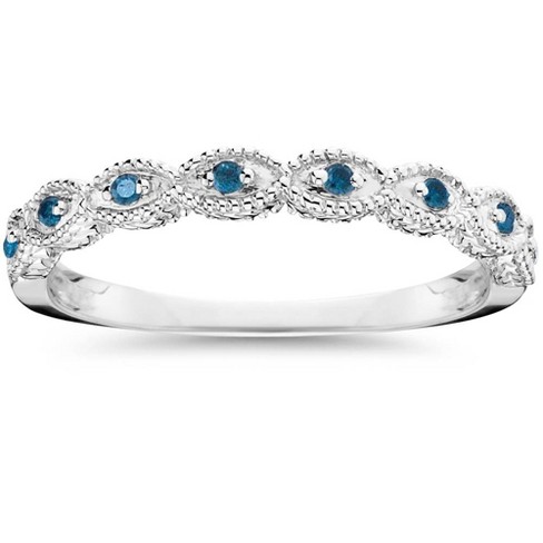 Shop Auriya 18k Gold 3 Carat Tw Cushion Cut Halo Blue Diamond Engagement Ring Overstock 11459457