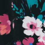 black multi floral