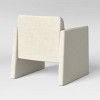 Peletier Fully Upholstered Accent Chair Cream - Threshold™: Elegant Plywood Frame, Polyester Textile, Removable Cushions - 4 of 4