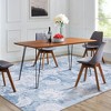 Floral Rug Vintage Distressed Rug Colorful Indoor Floor Mat Washable Accent Rug - 2 of 4