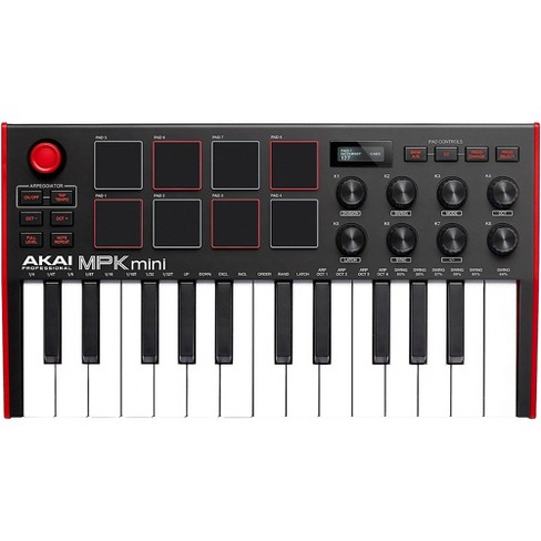 Akai Professional Mpk Mini Mk3 Keyboard Controller Black : Target