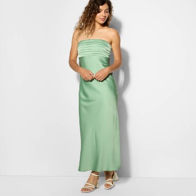 Women's Bias Cut Maxi A-Line Dress - Wild Fable™ Light Green