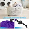 Unique Bargains Tear-Resistant Polyester Traveling Laundry Bag with Drawstring 2 Pcs - 4 of 4