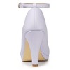 Allegra K Women's Back to College Round Toe Stiletto Heel Ankle Strap Pumps - 3 of 4