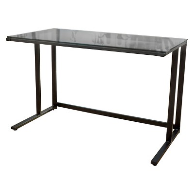 target glass computer desk