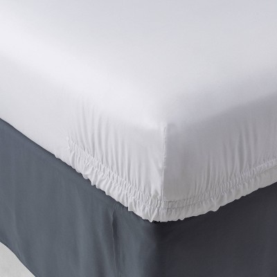 target white fitted sheet