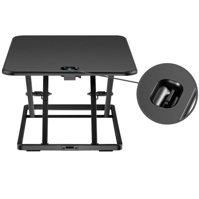 Ultra-Slim Black Adjustable Sit-Stand Desk Converter