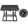 Monoprice Ultra-Slim Single Top Height Adjustable Compact Sit-Stand 26-Inch Desk Converter Riser Desktop Converter for Monitor or Laptop, Black - 4 of 4