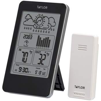 Taylor® Precision Products Indoor/Outdoor Digital Thermometer with Barometer and Timer.