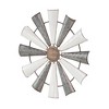 Farmhouse Metal Abstract Wall Decor White - Olivia & May - 3 of 4