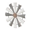 Farmhouse Metal Abstract Wall Decor White - Olivia & May - image 3 of 4