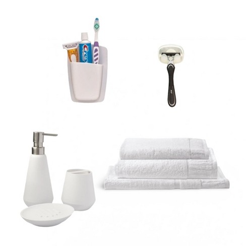 Shops 8 piece bathroom bundle