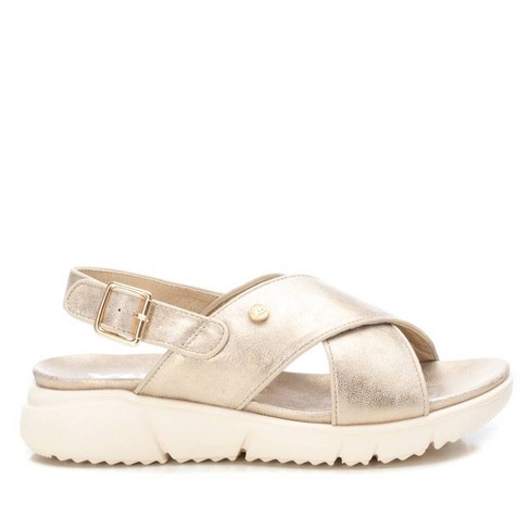 Xti Women's Flat Sandals 141206 - Gold, 6 : Target