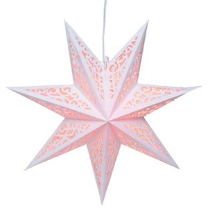Transpac Small Paper Filigree Star Home Decorations Christmas - 1 of 1