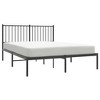 vidaXL Black Metal Full Bed Frame  with Headboard, Under-Bed Storage, Heavy-Duty, No Mattress - 4 of 4