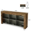Resenkos Entryway Table, Console Sofa Table,Wood Sofa Table, Rustic Console Table Entryway Table with 6 Storage Cubes Brown - 4 of 4
