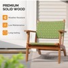 Karl Home | Mid-century Patio Accent Chair with Hand Woven Back & Seat - 3 of 4