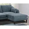 MYINDA 6 Piece Modular Sofa Set, U-Shape Living Room Furniture with 2 Ottoman Stools,blue - 2 of 4