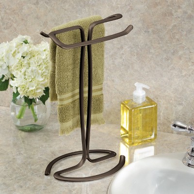 Bronze Freestanding U-Shape Steel Towel Holder