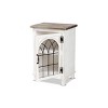 Faron Wood 1 Door Nightstand: Vintage Two-Tone, No Assembly - Baxton Studio - 2 of 4