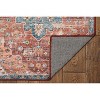 HomeStock Washable Carter Rust/Ivory 5x7, Traditional, Machine Woven with Printed Designs - 4 of 4