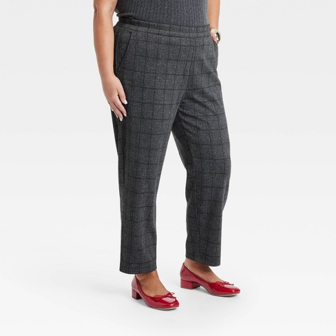 Retailer tapered plaid pants