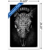 Trends International Jim Baldwin - Carved Faith Skull Framed Wall Poster Prints - 3 of 4