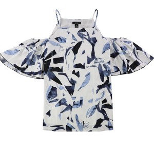 Alfani Womens Ruffle-Sleeve Knit Blouse - 1 of 1