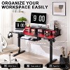 SinCiDo Height Adjustable Electric Standing Desk with Charging Station, 60" Sit Stand Up Computer Home Office Desk with LED Lights - 4 of 4