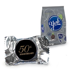 70 Pcs 50th Anniversary Candy Party Favors York Peppermint Patties - Assembly Required - By Just Candy - 1 of 2