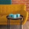 3 inch Pillar Candles for Home Set of 3 pcs - Unscented and Long Lasting Candles Ideal for Wedding or Home Decor - 4 of 4
