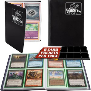 Monster Binder - 4 Pocket Matte Black Album with White Pages (Limited Edition) - Holds 160 Cards - 1 of 4