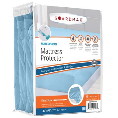 Guardmax - Waterproof Mattress Protector - Fitted Style - Light Blue ...