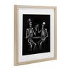Stupell Industries Spooky Skeletons Cheers Framed Print Under Glass Art, Brown, 13" x 13" - 2 of 4