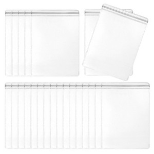 Unique Bargains  PVC Packaging Jewelry Anti-Oxidation Anti-Tarnish Storage Zipper Bags Clear 100 Pcs - 1 of 3