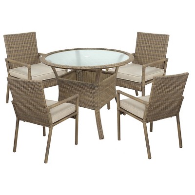 5 piece wicker patio set target