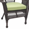 HomeStock Honey Wicker Chair with Cushion - 3 of 4