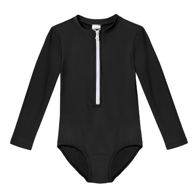 City Threads Usa-made Girls Upf 50+ One-piece Long Sleeve Swimsuit : Target