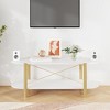 vidaXL Coffee Table White Engineered Wood Medium Coffee Table - 3 of 4
