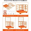 COZONY 43"x45" Forklift Safety Cage Man Basket, 1800 lbs, OSHA, 2-Man Collapsible Lift Platform w/ Safety Harness & Lock, Loader Work Cage - 2 of 4