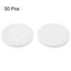 Unique Bargains Resin Craft Snap Round Flat 4-Hole Sewing Buttons 50 Pcs - 3 of 4