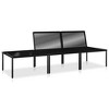 vidaXL Garden Lounge Set Black and Gray - 3 of 4
